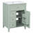 "24" Green Bathroom Vanity With Sink, MDF & Rubberwood Construction, 3 Drawers & Cabinet With Adjustable Shelves, Modern Design For Small To Medium Bathrooms"-1474088602