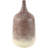 Cashon Metal Distressed Textured Ombre Copper Decorative Vase with Cream Accent-891186428