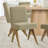Gregg 4 - Person Dining Table Sets With 52'' Round Table & 4 Upholstered Solid Wood Chairs-106246362