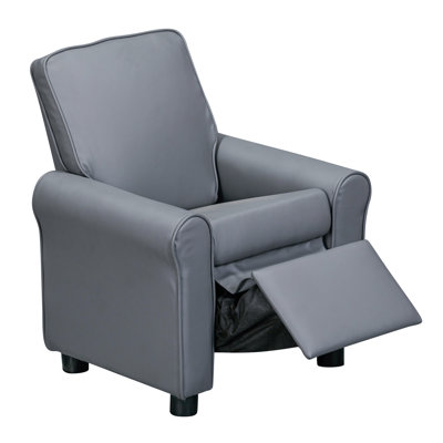 Jordan Kids Recliner Chair Vegan Leather Mink by Olive & Opie