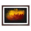 Downtown Los Angeles At Sunset Paint Splash - Framed Print-56915639-56915640