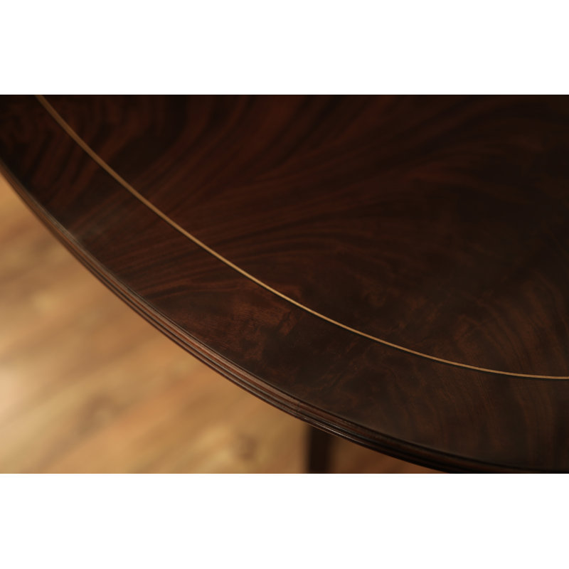 Mahogany Wood Dining Table, Dark Walnut