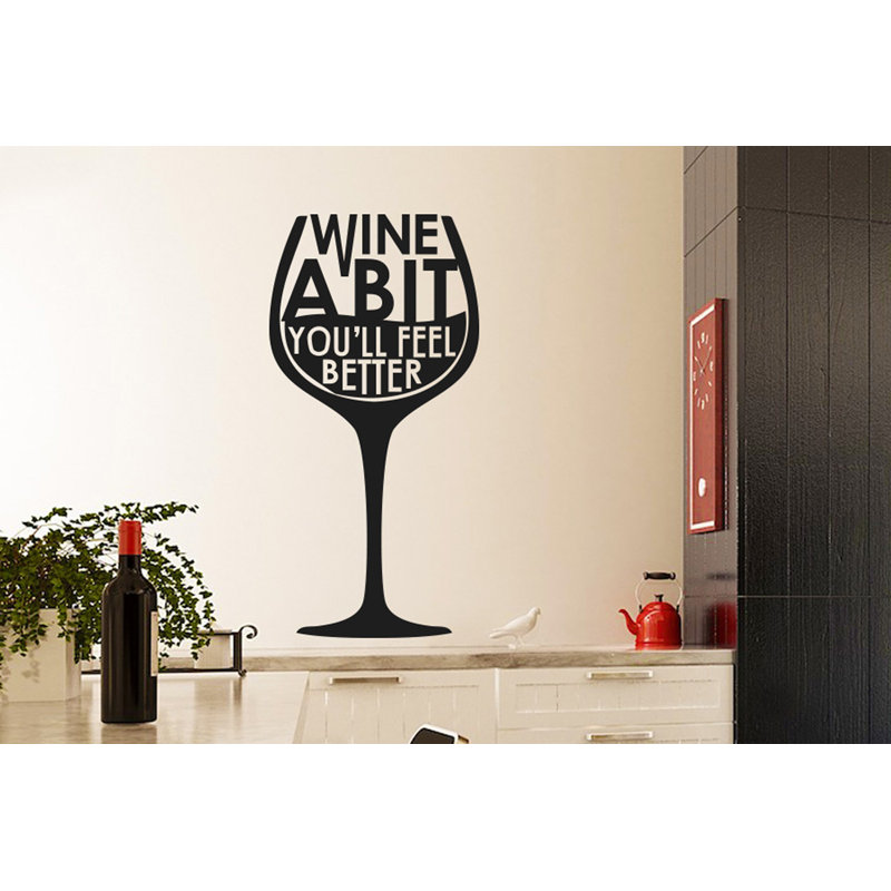 Food & Beverage Wall Decal, Black, Large