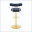 Ensemble de 2 chaises de bar pivotantes en velours à hauteur réglable-1545045819