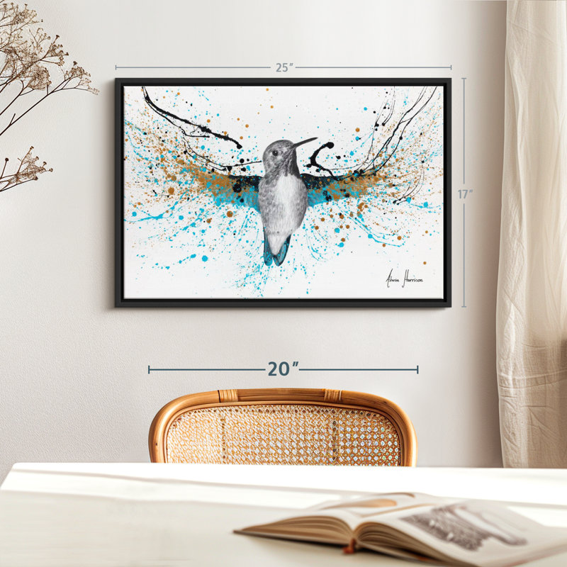 «Golden Night Hummingbird», H 17 po x l 25 po