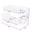 Lit superposé simple au-dessus d'un lit double en bois avec tablettes latérales et escalier-1666460857