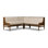Priscilla Dining Banquette L Shape 75"-Crypton Wayfarer Snow
