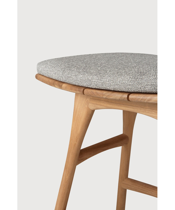 Osso Outdoor Teak Bar Stool, Mocha