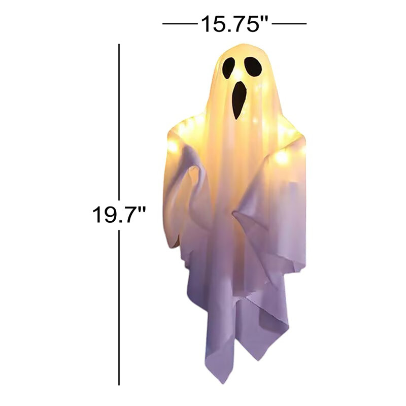 Halloween Hanging Lights Spooky Lights Decoration White Battery Model