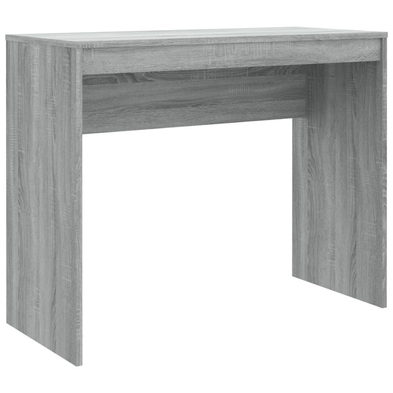 Neelam Desk Home Office Desk Computer Desk Workstation Table Engineered Wood, Grey Sonoma