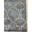 Tapis bleu en laine noué à la main-75031816