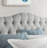 Linen Tufted Upholstered Headboard, Sturdy and Durable Solid Wood Headboard, Fabric Headboard Adjustable Height from 34“ to 43”, Modern Button Tufting Design Head Board-357638414-357638411