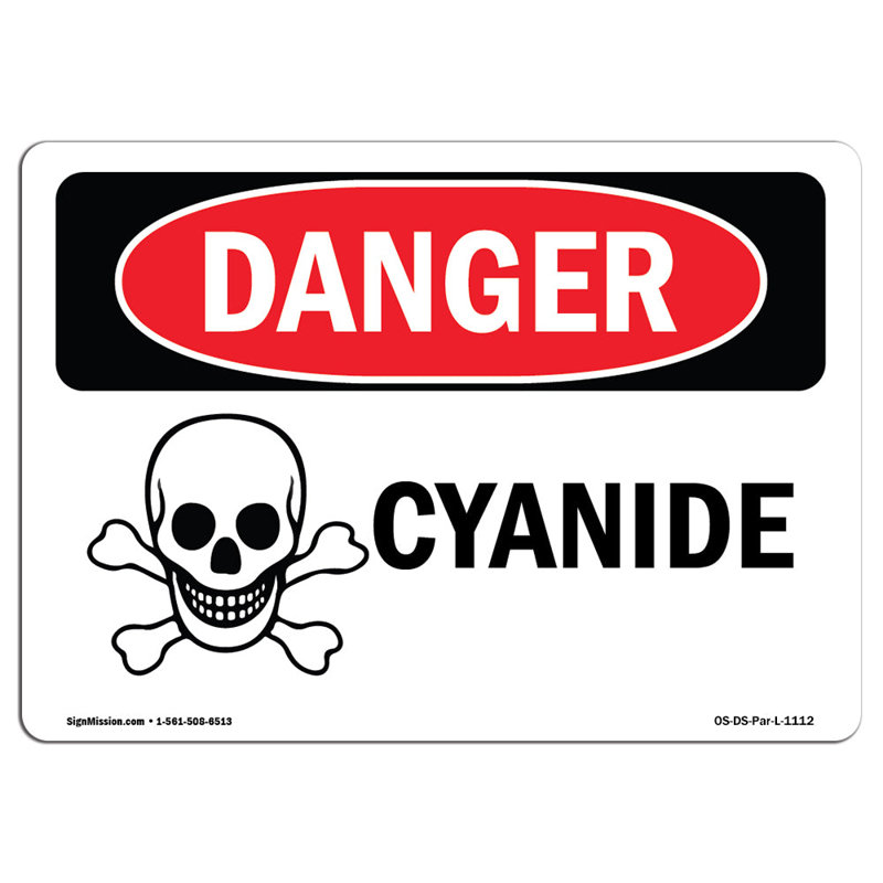 Plaque en aluminium cyanure 12 x 18, H 12 po x l 18 po x P 0,1 po