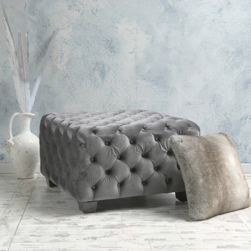 Repose-pieds de style moderne minimaliste, Gris