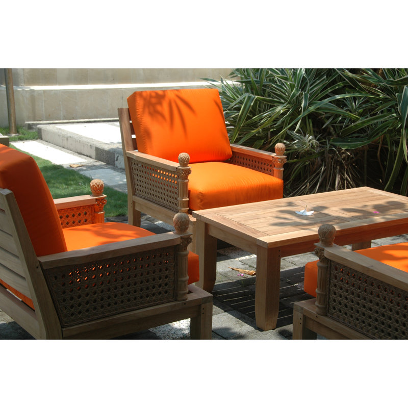 Anderson Teak Luxe 8-Piece Modular Set with Sunbrella Cushions