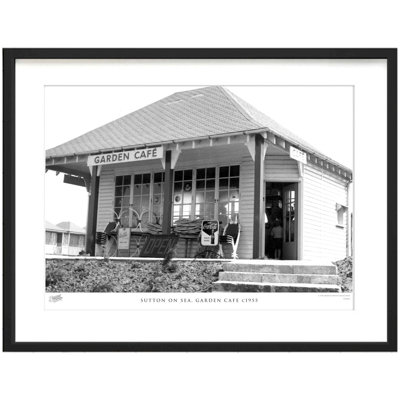 Sutton On Sea, Garden Cafe C1955 by Francis Frith - Single Picture Frame Print