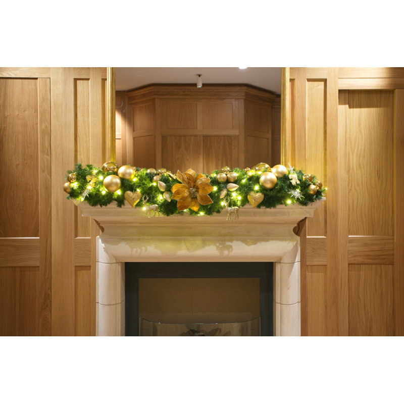 135cm Lighted Faux Pine Garland with Lights