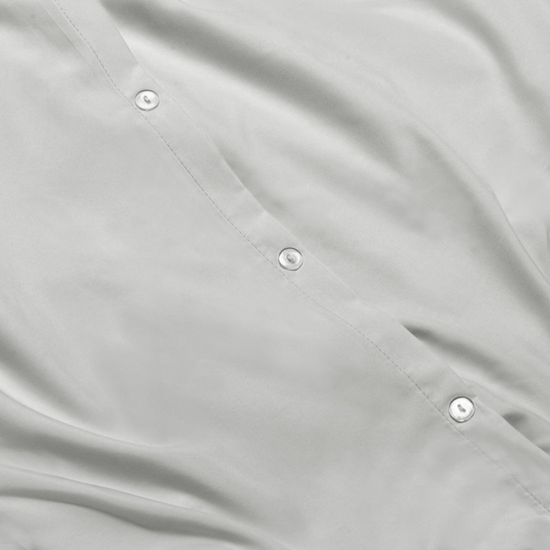 Modern & Contemporary Duvet Cover, Silver Gray, King Duvet Cover + 3 Additional Pieces