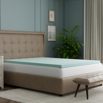 Emberly 3'' Memory Foam Mattress Topper