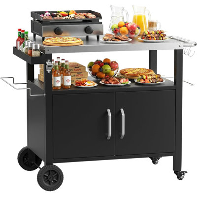 114.5cm H x 83cm W Utility Cart with Wheels