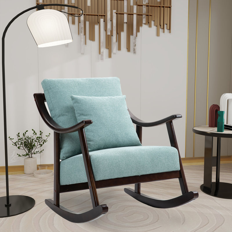 Chaise berçante Ennette, Brun clair
