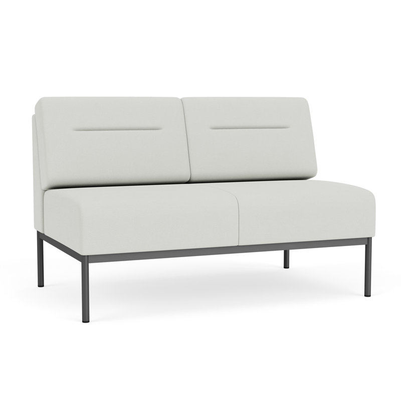 Causeuse Darsey, Gris anthracite, Ombre portes ouvertes, Sans alimentation