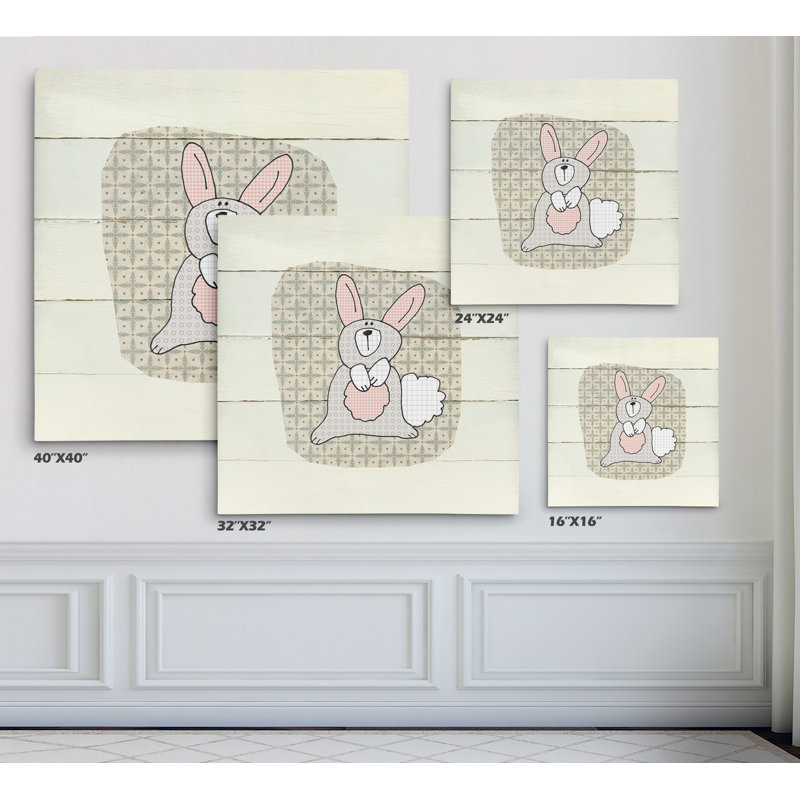 Art de lapin Kenefic Woodland Creatures, H 40 po x l 40 po x P 1,5 po, Toile tendue