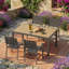 Table de patio d'extérieur en aluminium-876626930