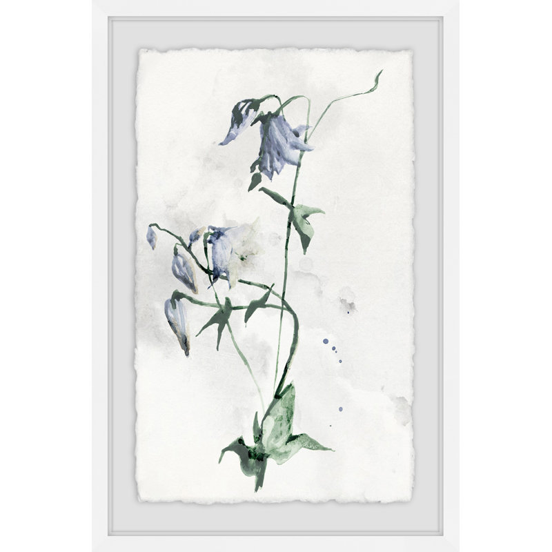 « blissful fleur », reproduction de peinture à l’aquarelle encadrée, H 30 po x l 20 po x P 1,5 po