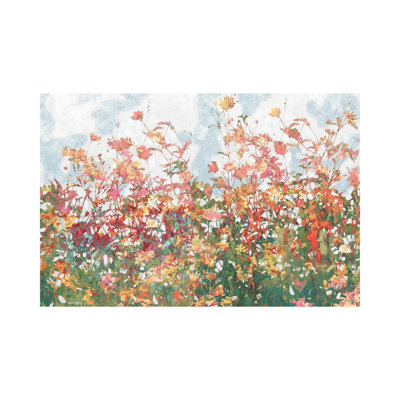 Color Burst Of Blooms by Amber Sterling - Gallery-Wrapped Canvas Giclée on Canvas