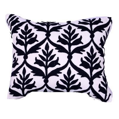 Embroidered Throw Pillow