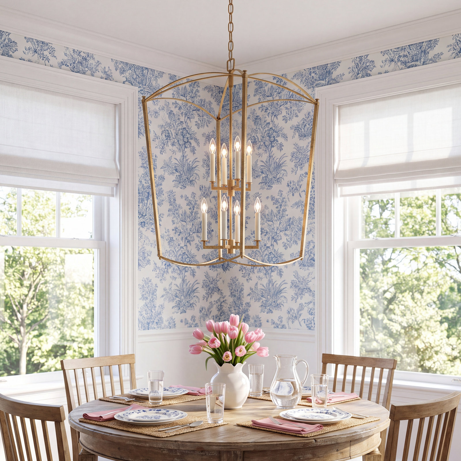 Olive 8-Light Chandelier, Antique Guild