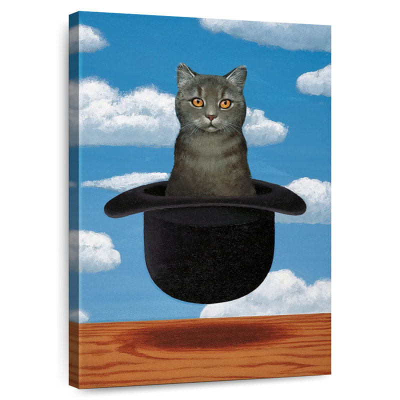 Chat Brampt Magritte, H 48 po x l 32 po