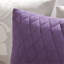 Ensemble d'édredon en satin de coton imprimé gris taupe / mauve-119744169-119744167