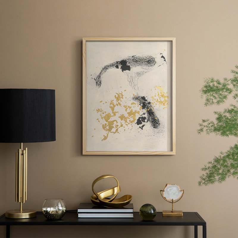 «Charcoal Remnants I», reproduction encadrée - bois massif, Naturel, H 11 po x l 9 po