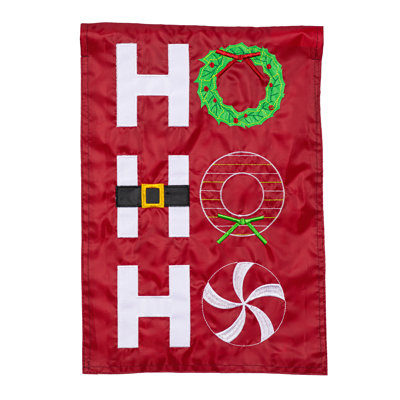 Drapeau de jardin Ho Ho Ho