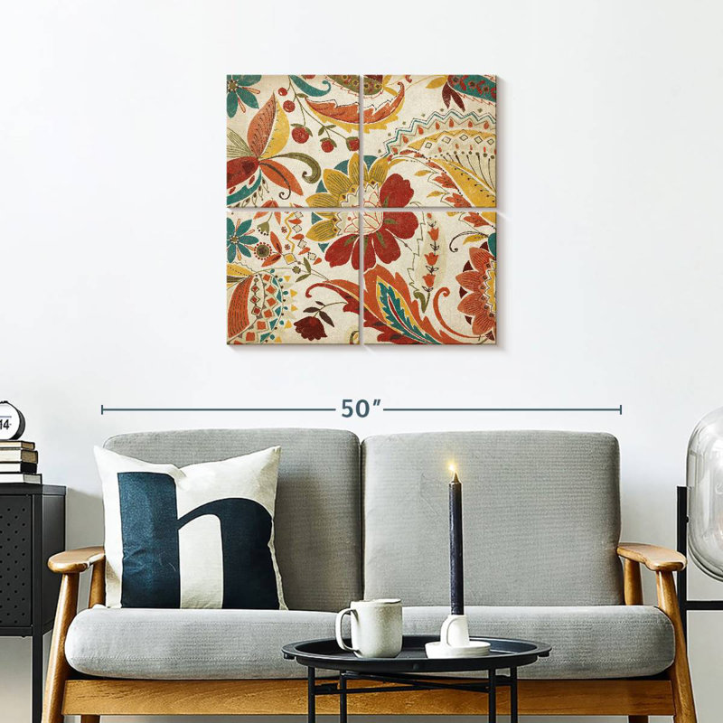 Épice à motif cachemire Kerner Boho II, H 26 po x l 26 po
