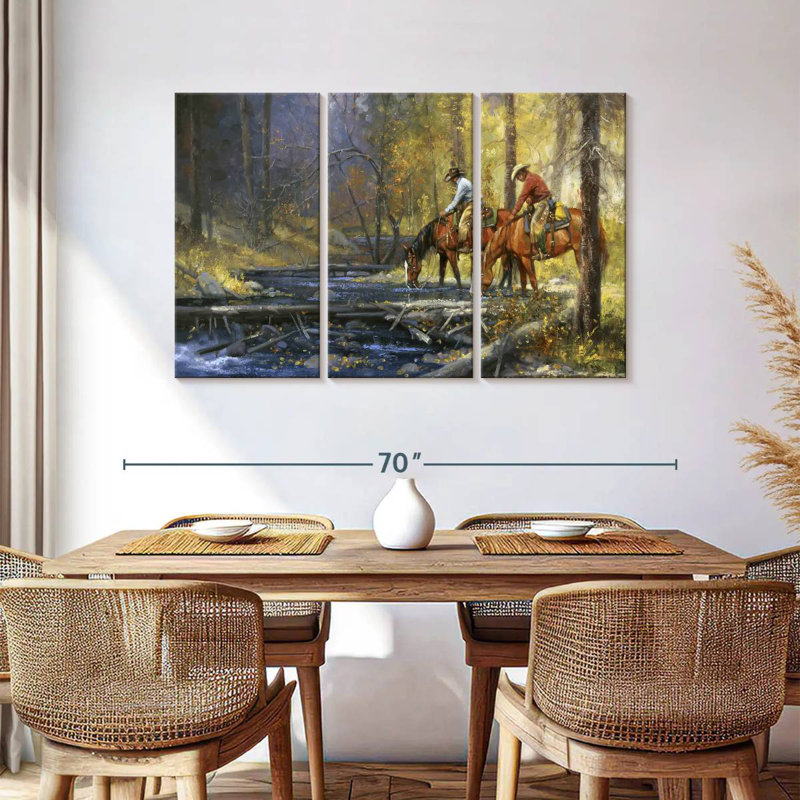 Lelar Cold Water And Falling Leaves, 36" H x 57" W