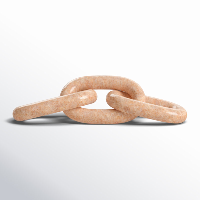 Ocarina Marble Chain Link, Beige