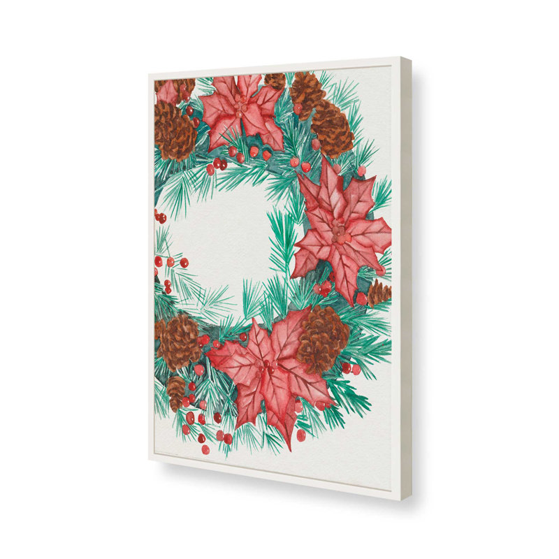 «Yuletide Harmony I» par Melissa Wang, reproduction d'art sur toile, H 24 po x l 18 po, Encadrement ouvert sans papier mat