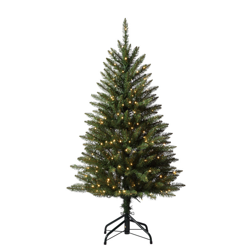 4' Lighted Artificial Fir Christmas Tree