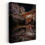 Sakura, nuit, réflexion, paisible, serein, architecture traditionnelle de cerisier printanier-129090902