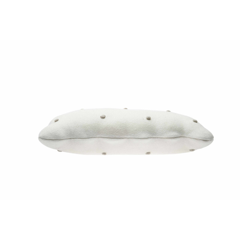 Biscuit Lumbar Pillow Cover & Insert, Ivory