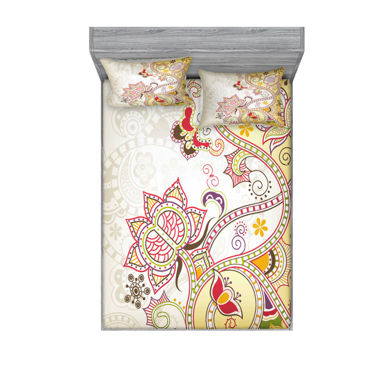 Microfiber Sheet Set, Queen Sheet Set with Fitted Sheet