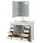 Deborah 48'' Single Bathroom Vanity with Marble Top-23113237-80205309