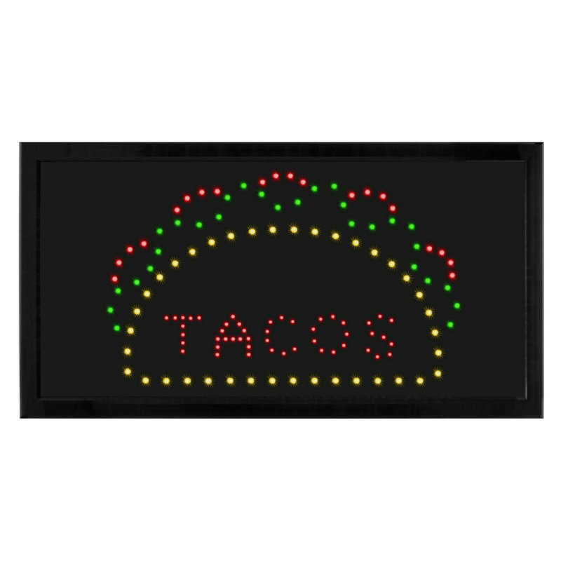 Rectangular TACOS Sign 
