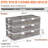 3 Pack Storage Bin Under Bed Storage Containers 9.25in Tall Stackable Underbed Storage With Wheels (set Of 3)