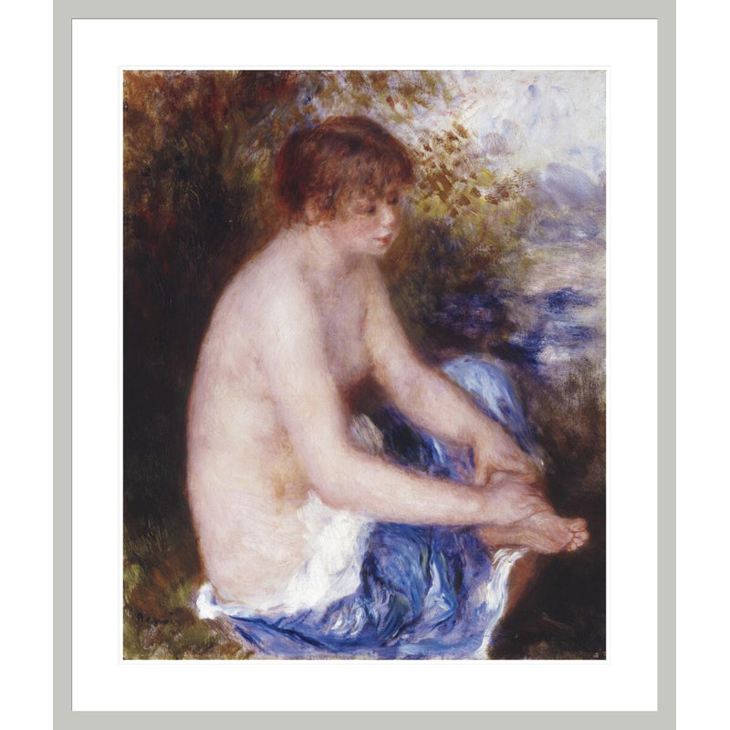 Petite nu bleu par Pierre-Auguste Renoir, impression giclée encadrée, 39,26 po H x 33,5 po L