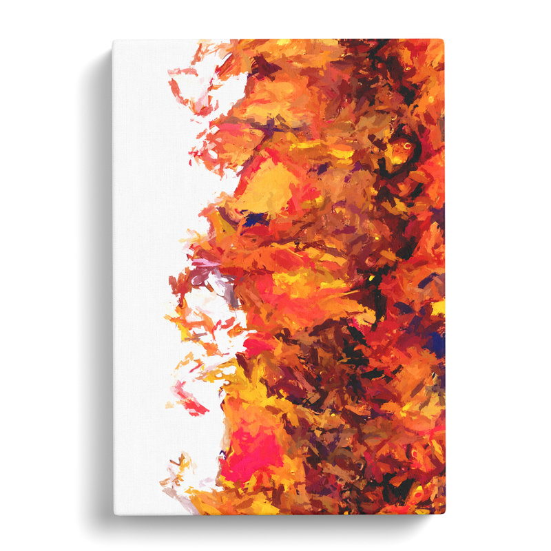 Faithful Flame Abstract - Wrapped Canvas Print, 50cm H x 35cm W