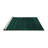 Jaquarion Solid Color Machine Woven Polyester/Chenille Area Rug in Teal-598632356